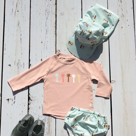Lässig Schirmmütze mit Nackenschutz LSF Sun Protection Flap Hat - Camper - Sea Foam - Gr. 43/45