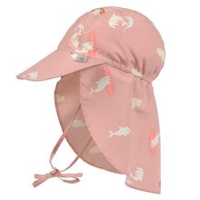 Schirmmütze mit Nackenschutz LSF Sun Protection Flap Hat - Dolphin - Peach - Gr. 43/45