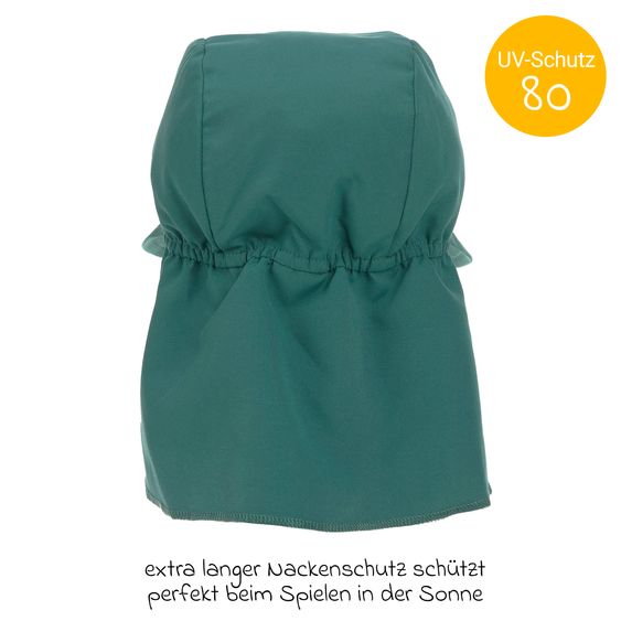 Lässig Schirmmütze mit Nackenschutz LSF Sun Protection Flap Hat - Green - Gr. 46/49