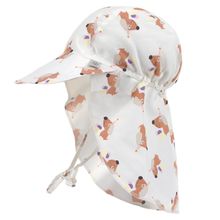 Sun cap with neck protection LSF Sun Protection Flap Hat - Sea Salt - Size: 41-44