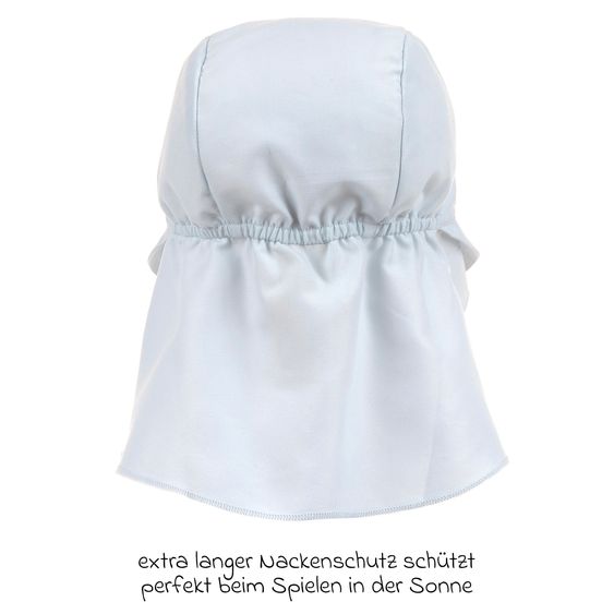 Lässig Sun cap with neck protection LSF Sun Protection Flap Hat - Illusion Blue - Size: 48-51