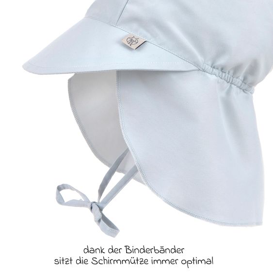 Lässig Sun cap with neck protection LSF Sun Protection Flap Hat - Illusion Blue - Size: 48-51