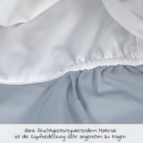 Lässig Schirmmütze mit Nackenschutz LSF Sun Protection Flap Hat - Light Blue - Gr. 43/45