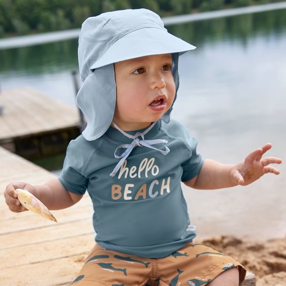 Lässig Schirmmütze mit Nackenschutz LSF Sun Protection Flap Hat - Light Blue - Gr. 43/45