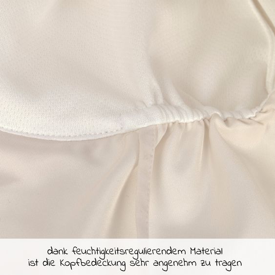 Lässig Schirmmütze mit Nackenschutz LSF Sun Protection Flap Hat - Milky - Gr. 43/45