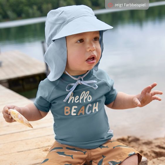 Lässig Schirmmütze mit Nackenschutz LSF Sun Protection Flap Hat - Milky - Gr. 43/45