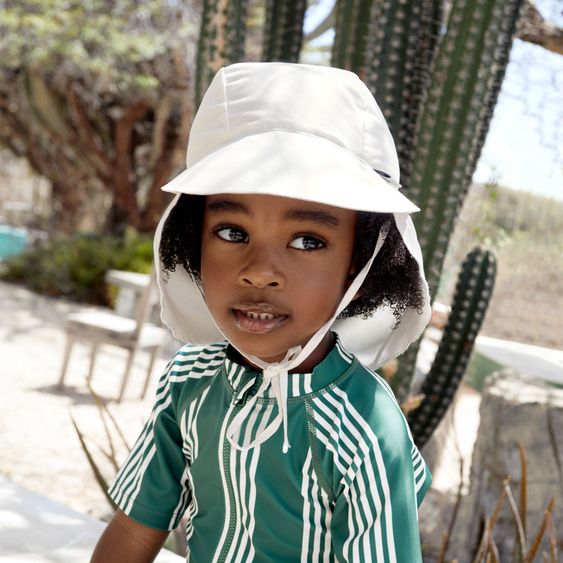 Lässig Schirmmütze mit Nackenschutz LSF Sun Protection Flap Hat - Nature - Gr. 46/49