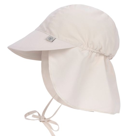 Lässig Cappello a falde con protezione del collo SPF Cappello a falde con protezione solare - Bianco sporco - Taglia 43/45