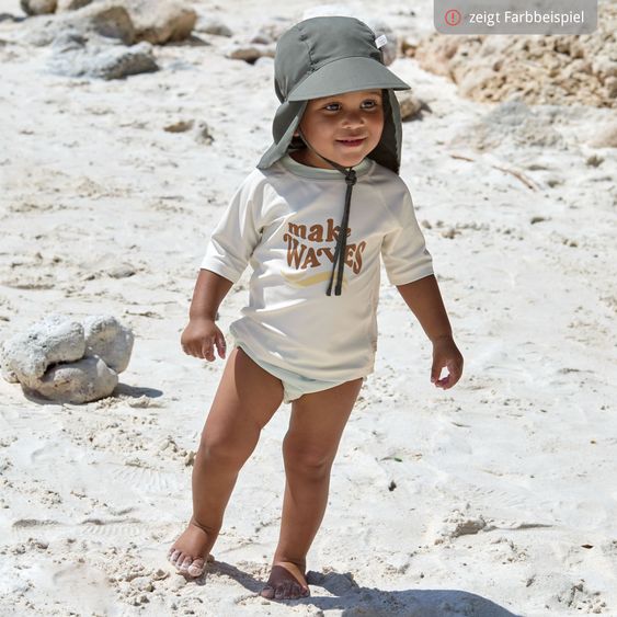 Lässig Schirmmütze mit Nackenschutz LSF Sun Protection Flap Hat - Peach - Gr. 43/45