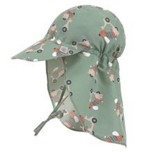 Sun cap with neck protection LSF Sun Protection Flap Hat - Green - Size: 48-51