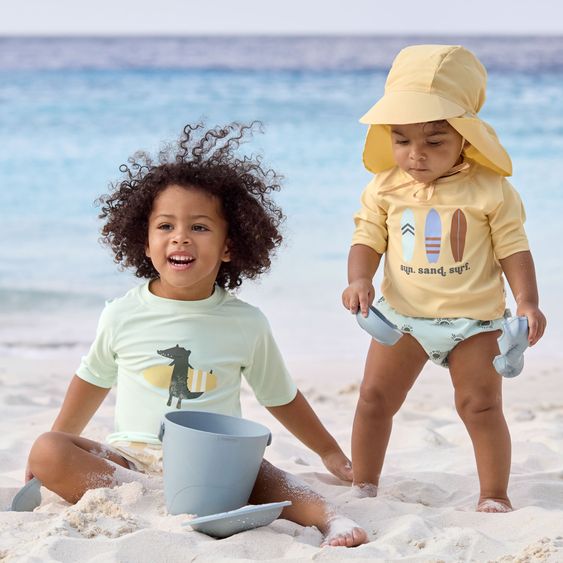 Lässig Schirmmütze mit Nackenschutz LSF Sun Protection Flap Hat - Vanilla - Gr. 43/45