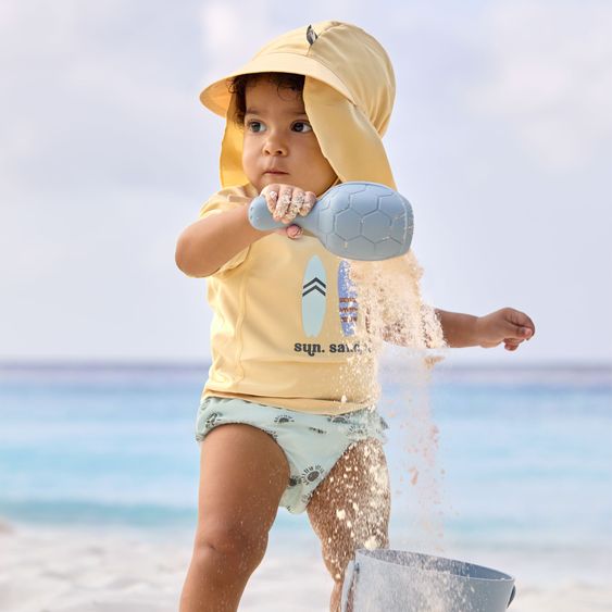 Lässig Schirmmütze mit Nackenschutz LSF Sun Protection Flap Hat - Vanilla - Gr. 46/49