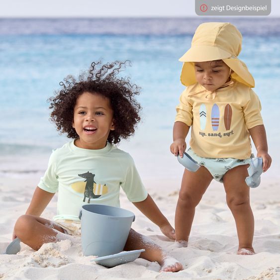 Lässig Schirmmütze mit Nackenschutz LSF Sun Protection Flap Hat - Wave - Sea Salt - Gr. 46/49