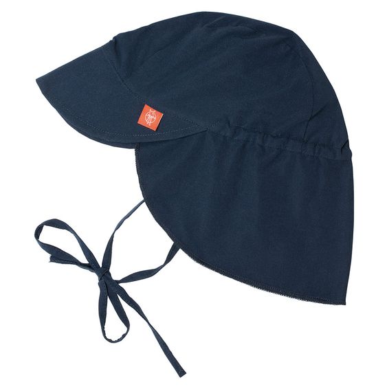 Lässig Schirmmütze mit Nackenschutz - Navy - Gr. 0 - 6 M