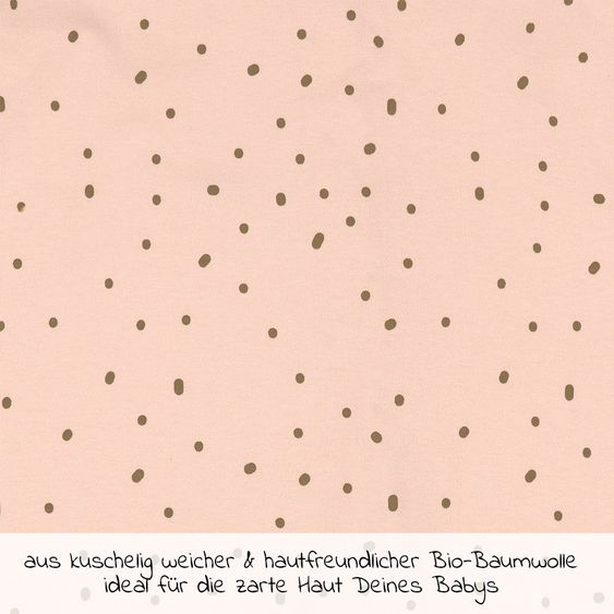 Lässig Organic cotton pajamas - Dots Powder Pink - size 50/56