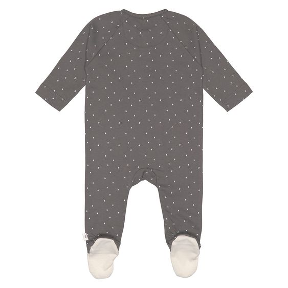 Lässig Schlafanzug Pyjama aus Bio-Baumwolle - Spots Anthracite - Gr. 50/56