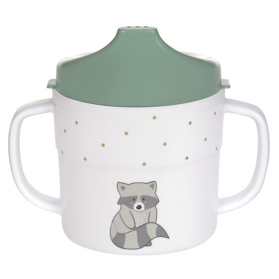 Lässig Schnabeltasse mit Doppelgriff - About Friends Racoon