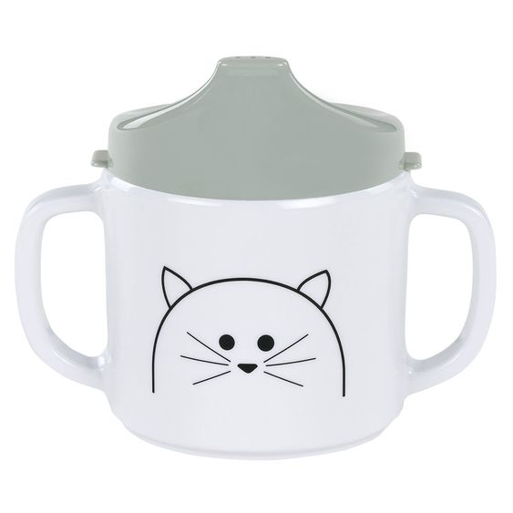 Lässig Schnabeltasse mit Doppelgriff - Little Chums Cat
