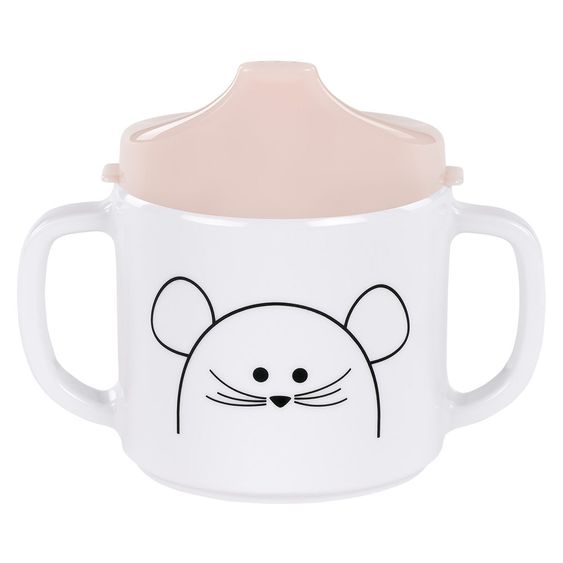 Lässig Schnabeltasse mit Doppelgriff - Little Chums Mouse