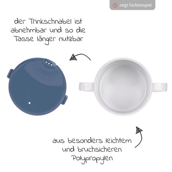 Lässig Schnabeltasse mit Doppelgriff - Little Chums Mouse