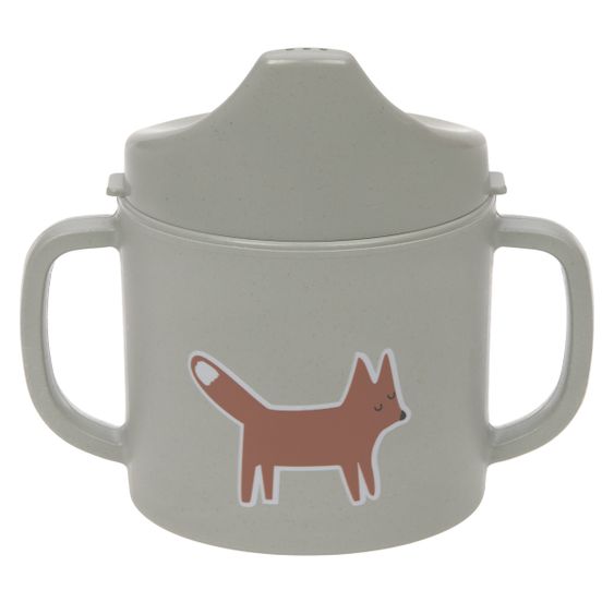 Lässig Double handle sippy cup - Little Forest Fox - Olive