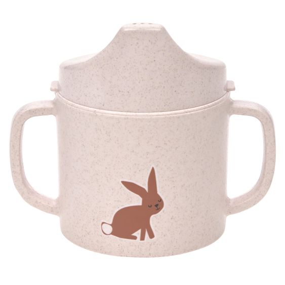 Lässig Double handle sippy cup - Little Forest Rabbit - Rose
