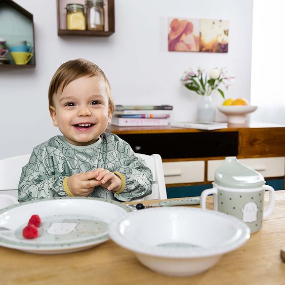 Lässig Schnabeltasse mit Doppelgriff - Little Spookies - Olive