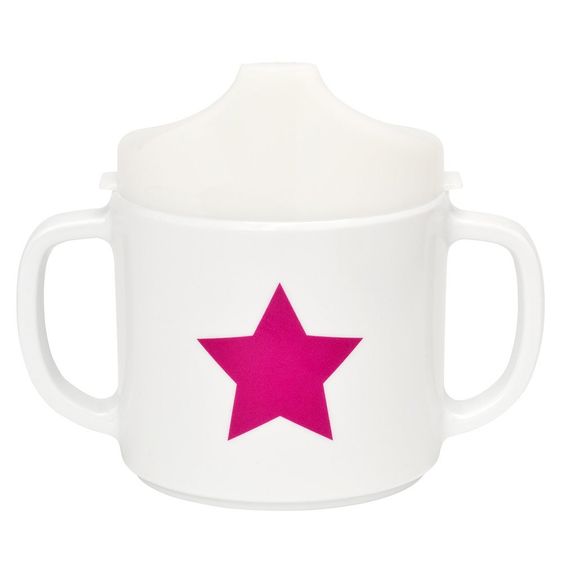 Lässig Schnabeltasse mit Doppelgriff - Starlight Magenta