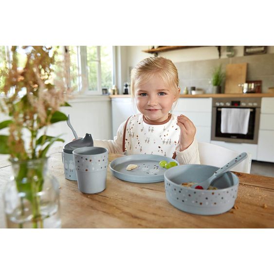 Lässig Double Handle Sippy Cup - Tiny Farmer - Sheep & Goose - Blue