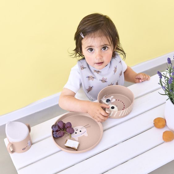 Lässig Sippy cup with double handle - Tiny Team Cat