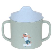 Sippy cup with double handle - Tiny Team Dog