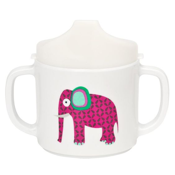 Lässig Schnabeltasse mit Doppelgriff - Wildlife Elephant