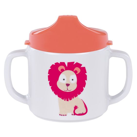 Lässig Schnabeltasse mit Doppelgriff - Wildlife Lion