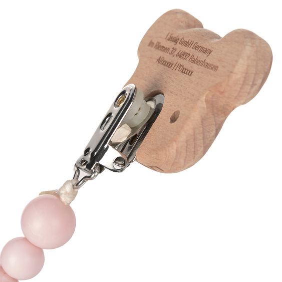 Lässig Schnullerkette aus Holz und Silikon - Little Chums Mouse