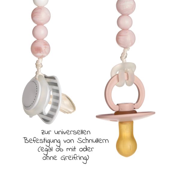 Lässig Schnullerkette aus Holz und Silikon - Little Chums Mouse