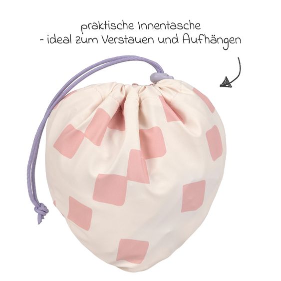 Lässig Schürze / Ärmel-Lätzchen Long Sleeve Apron - Happy Fruits - Peach