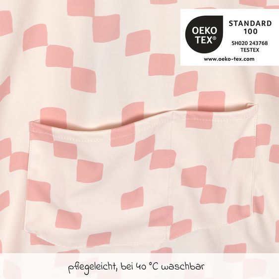 Lässig Schürze / Ärmel-Lätzchen Long Sleeve Apron - Happy Fruits - Peach