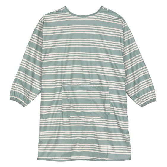 Lässig Grembiule / Bavaglino con maniche Grembiule a maniche lunghe - Tiny Team Striped - Granite Green