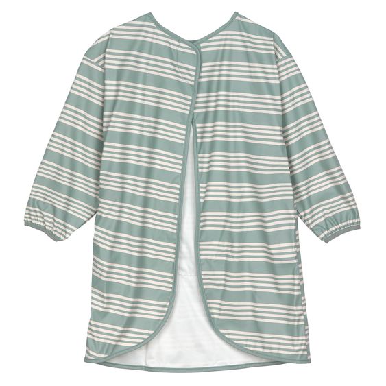 Lässig Grembiule / Bavaglino con maniche Grembiule a maniche lunghe - Tiny Team Striped - Granite Green