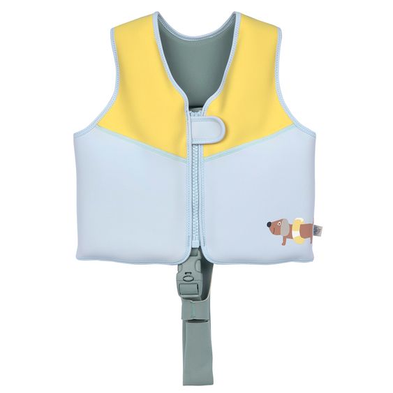 Lässig Swim Trainer Vest Swim Vest - Blue / Pale Yellow - Size: 98-116