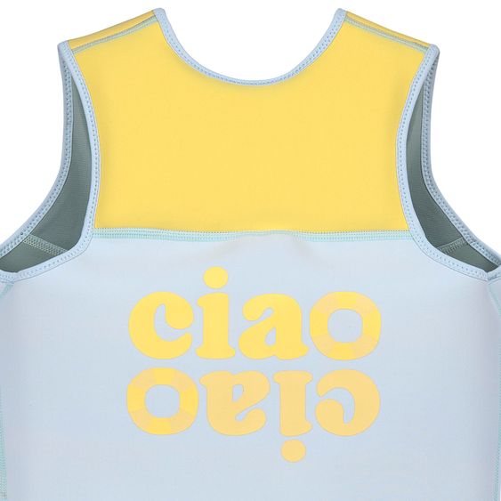Lässig Swim Trainer Vest Swim Vest - Blue / Pale Yellow - Size: 98-116