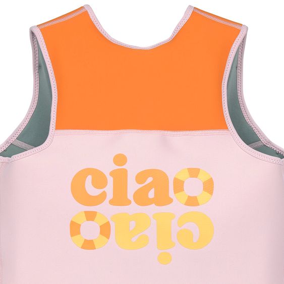 Lässig Swim Trainer Vest Swim Vest - Pale Pink / Orange - Size: 92-98
