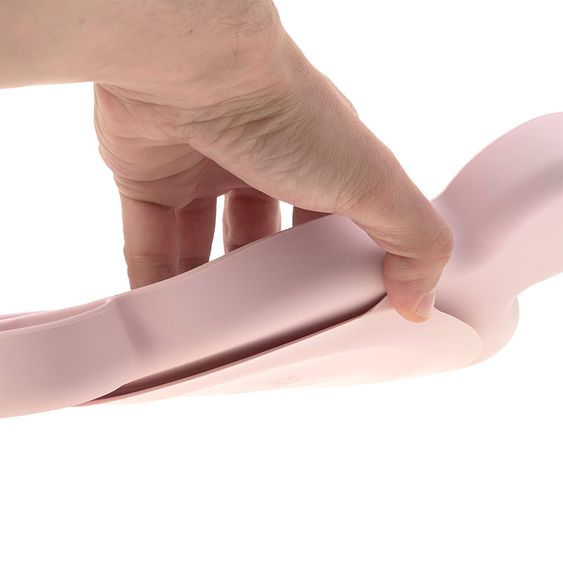 Lässig Silicone Eating Plate - Little Chums Mouse - Rose