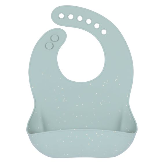 Lässig Silicone bib 2-pack - Blue / Nature