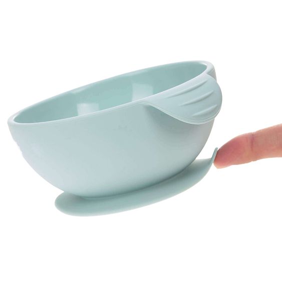 Lässig Silikon-Schale mit Saugfuß - Light Blue