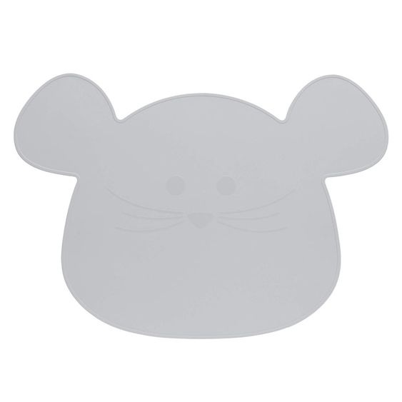 Lässig Silikon-Tischunterlage - Little Chums Mouse - Grey