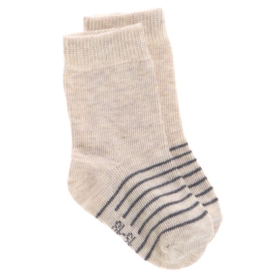 Lässig Socken 3er Pack aus Bio-Baumwolle - Grey - Gr. 12-14