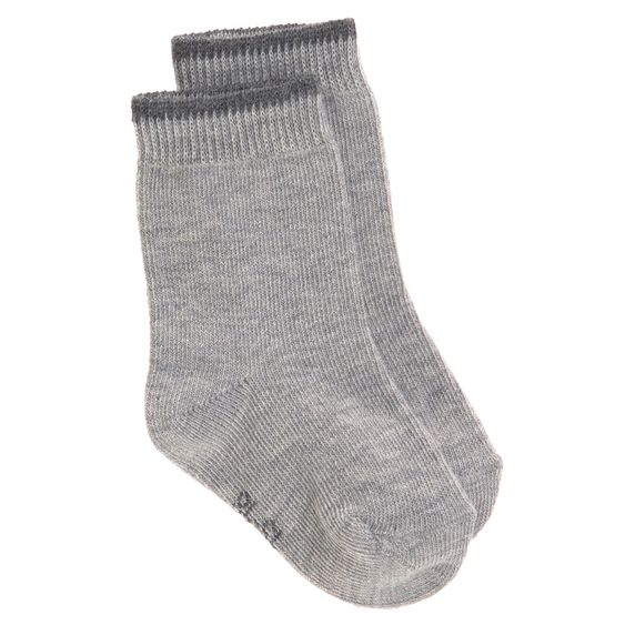 Lässig Socken 3er Pack aus Bio-Baumwolle - Grey - Gr. 12-14