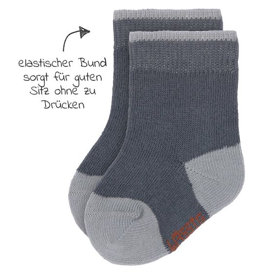 Lässig Socken 3er Pack aus Bio-Baumwolle - Tiny Farmer Blue - Gr. 12-14