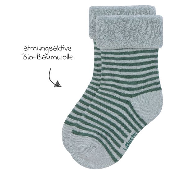 Lässig Calzini 3-pack Terry in cotone biologico - Lemon - Azzurro - Taglie 12-14